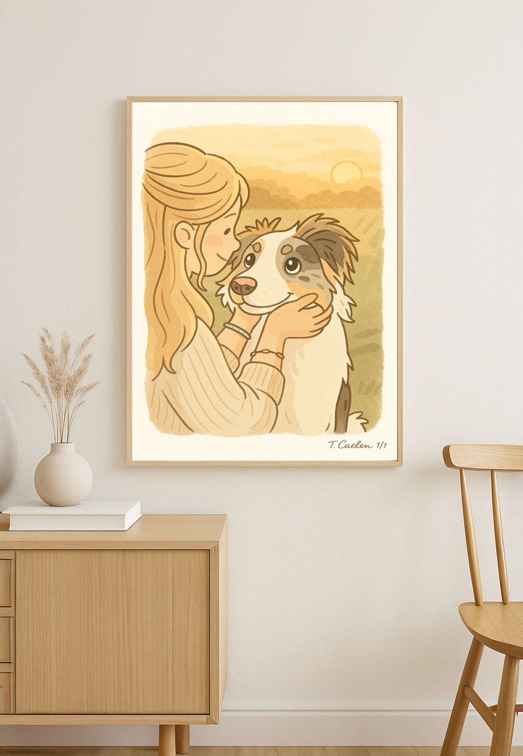 Modern cartoon illustration