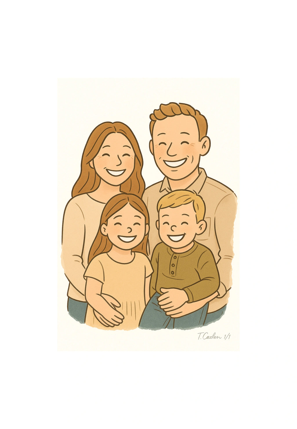 Modern cartoon illustration