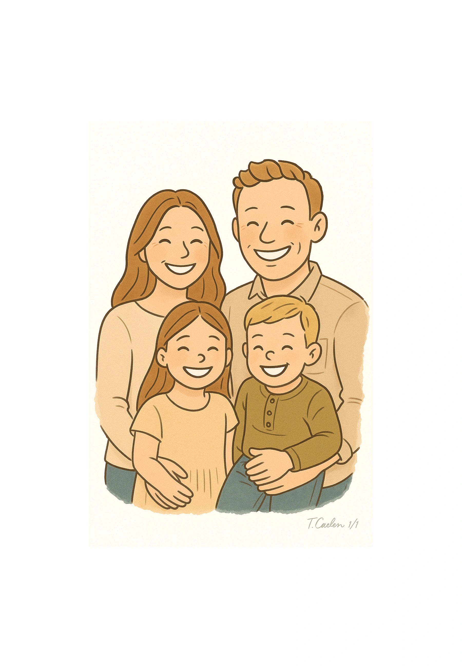 Modern cartoon illustration