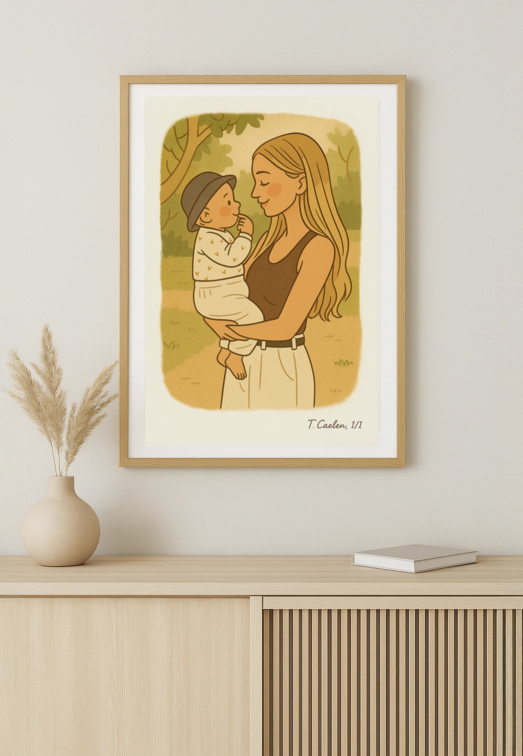 Modern cartoon illustration